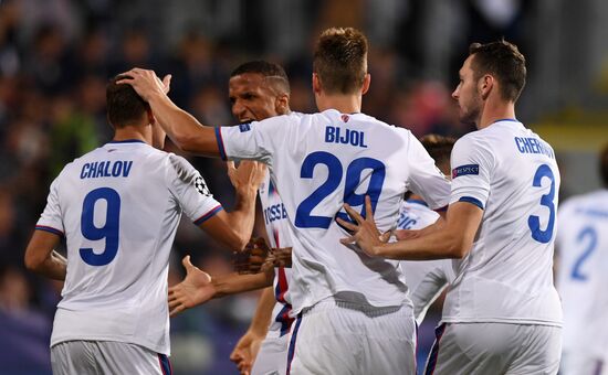 Czech Republic Soccer Champions League Viktoria Plzen - CSKA Moscow
