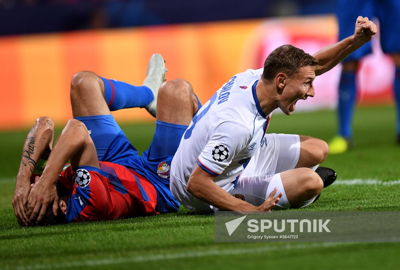 Czech Republic Soccer Champions League Viktoria Plzen - CSKA Moscow