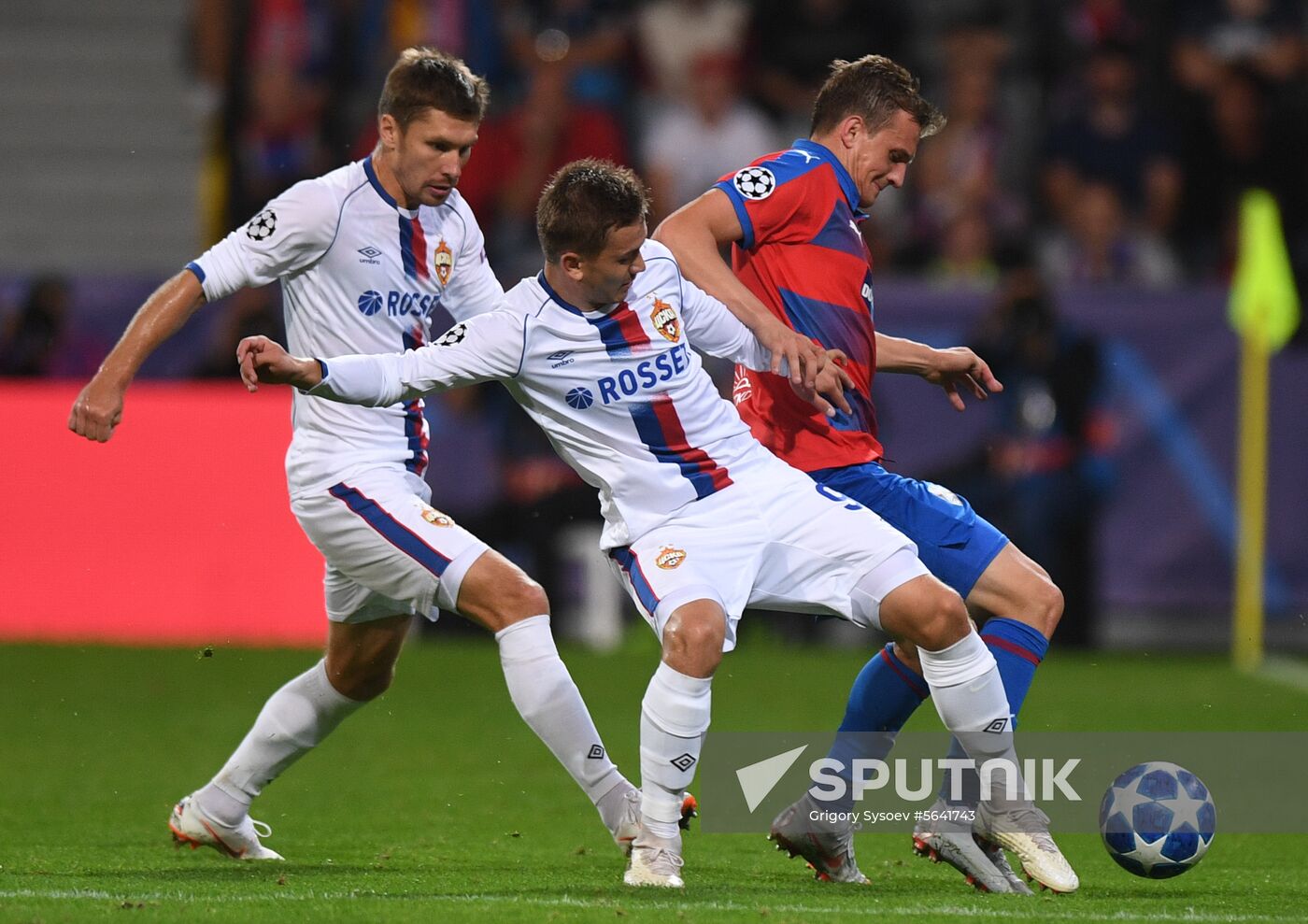 Czech Republic Soccer Champions League Viktoria Plzen - CSKA Moscow