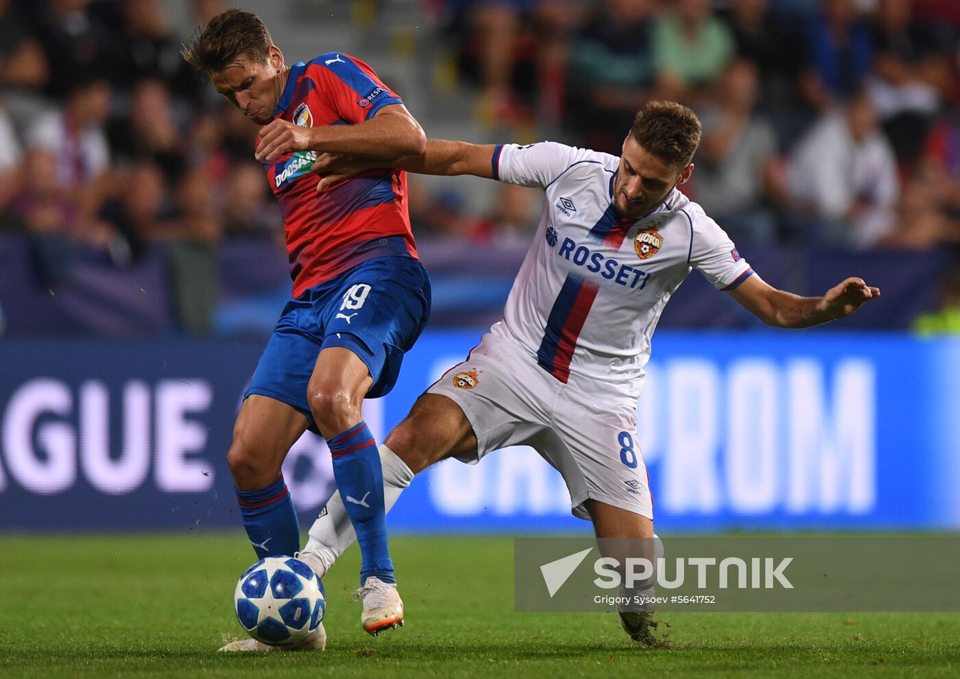 Czech Republic Soccer Champions League Viktoria Plzen - CSKA Moscow