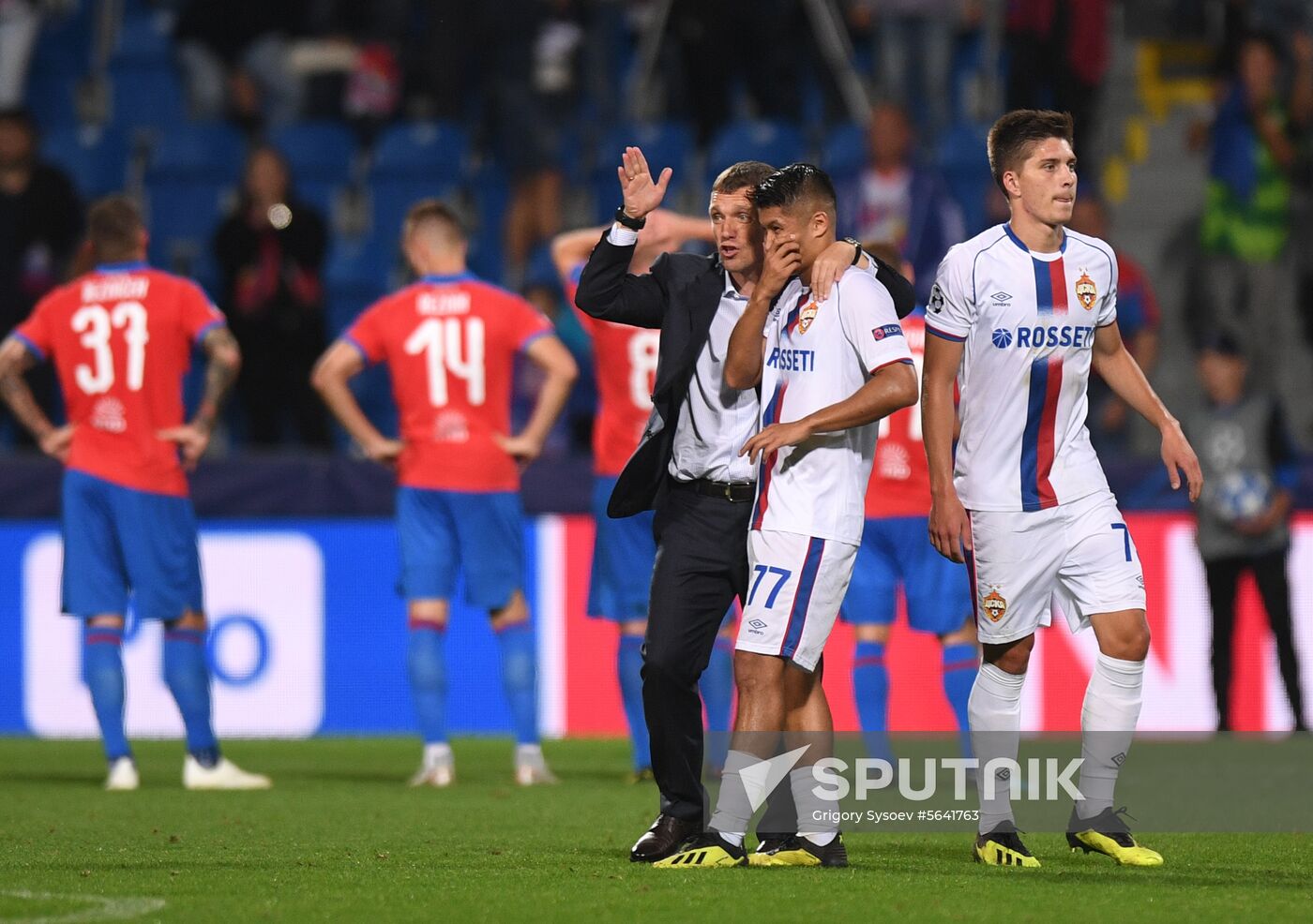 Czech Republic Soccer Champions League Viktoria Plzen - CSKA Moscow