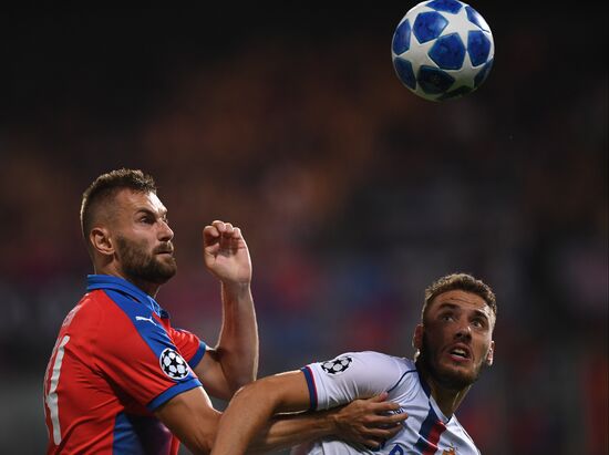 Czech Republic Soccer Champions League Viktoria Plzen - CSKA Moscow