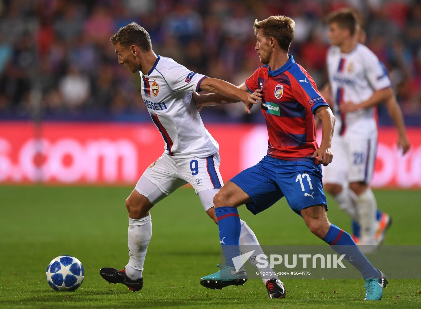 Czech Republic Soccer Champions League Viktoria Plzen - CSKA Moscow