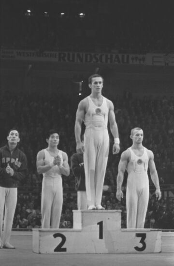 Soviet gymnast Voronin