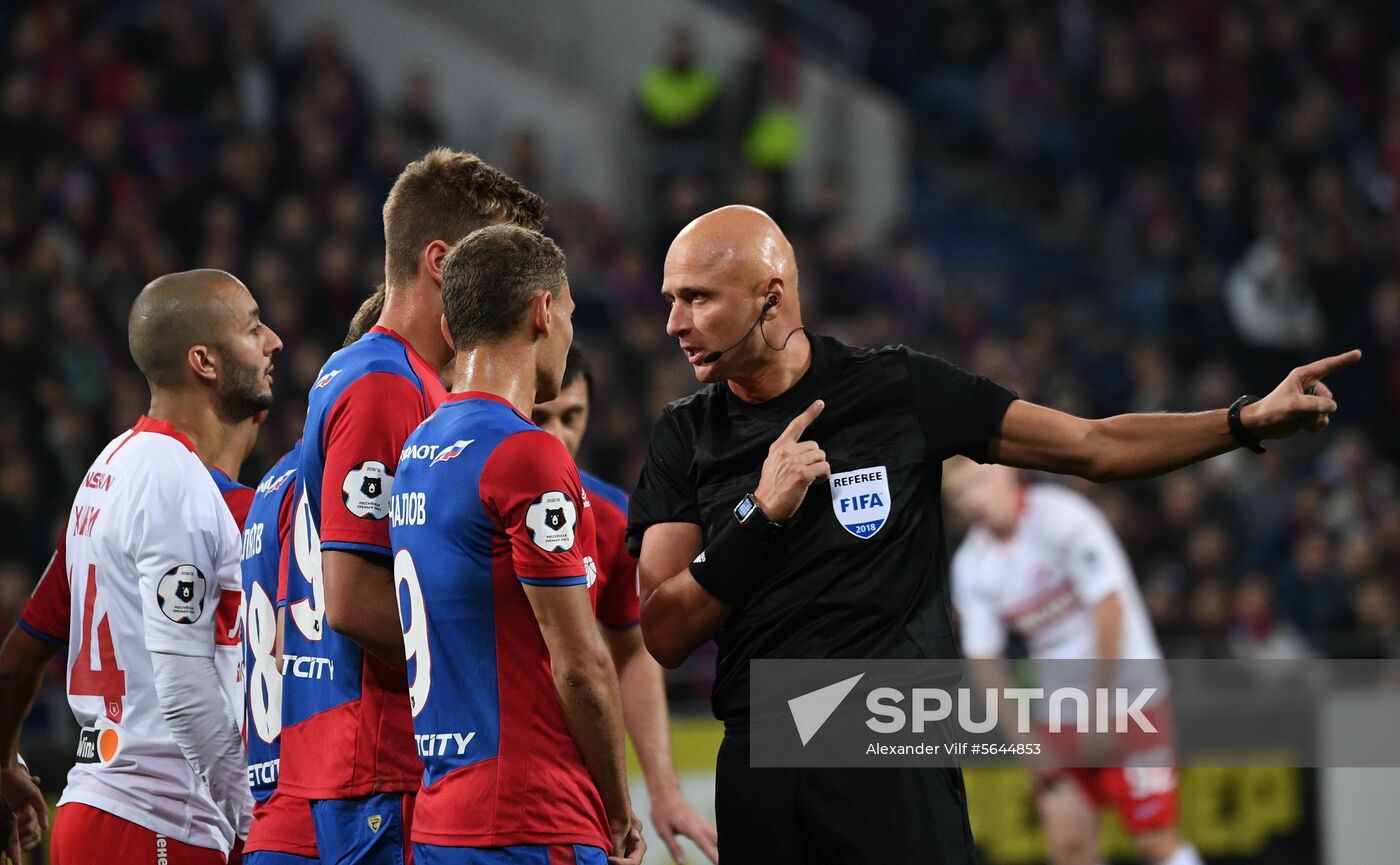 Russia Soccer CSKA - Spartak