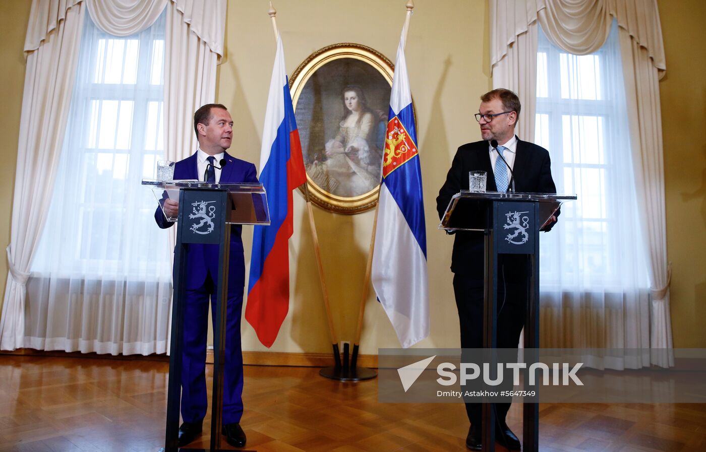 Prime Minister Dmitry Medvedev visits Finland