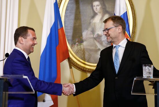 Prime Minister Dmitry Medvedev visits Finland