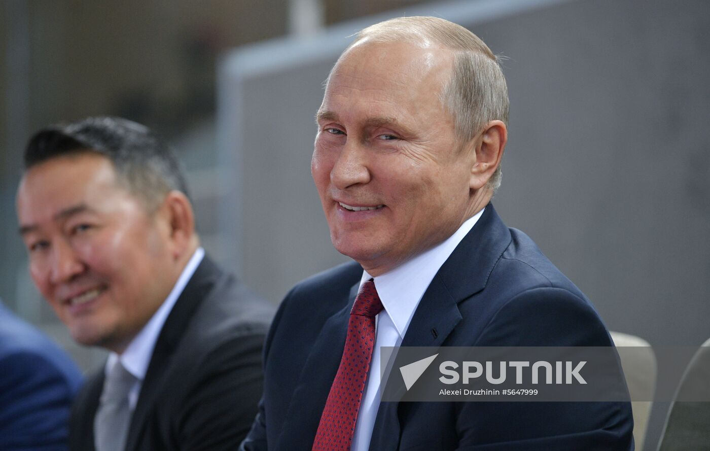 Russian President Vladimir Putin visits Azerbaijan