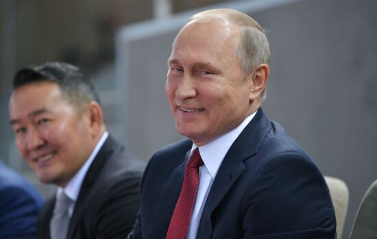 Russian President Vladimir Putin visits Azerbaijan