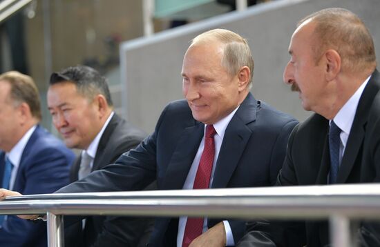 Russian President Vladimir Putin visits Azerbaijan
