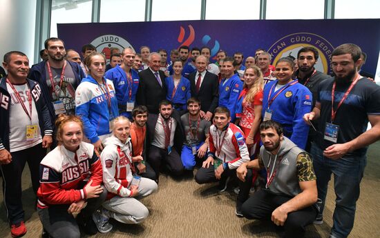 Russian President Vladimir Putin visits Azerbaijan