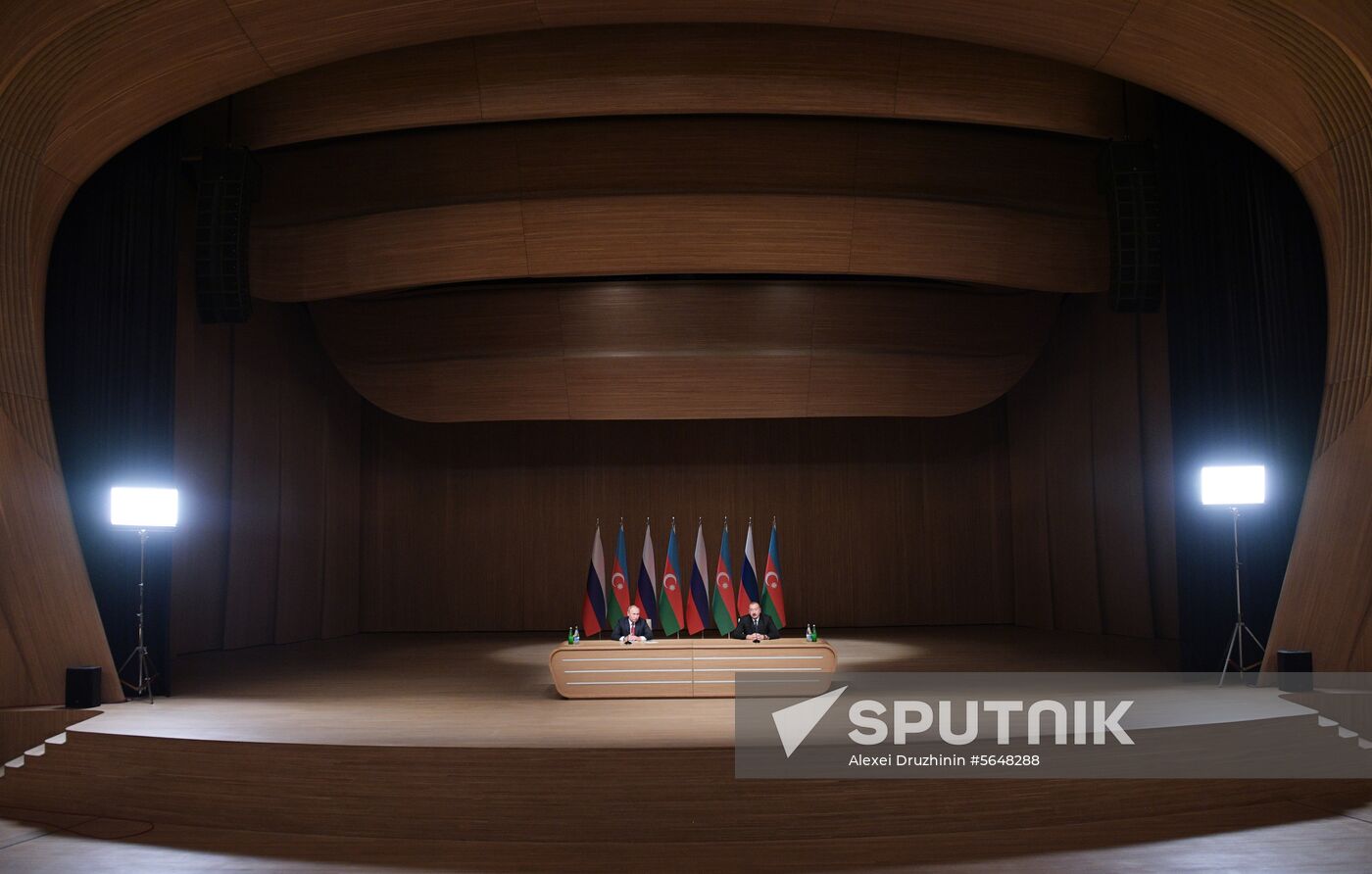 Russian President Vladimir Putin visits Azerbaijan