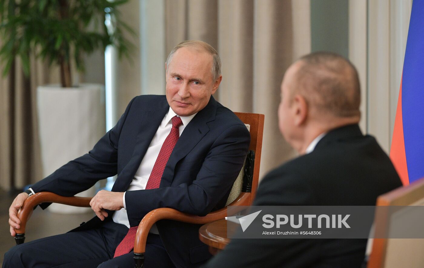 Russian President Vladimir Putin visits Azerbaijan