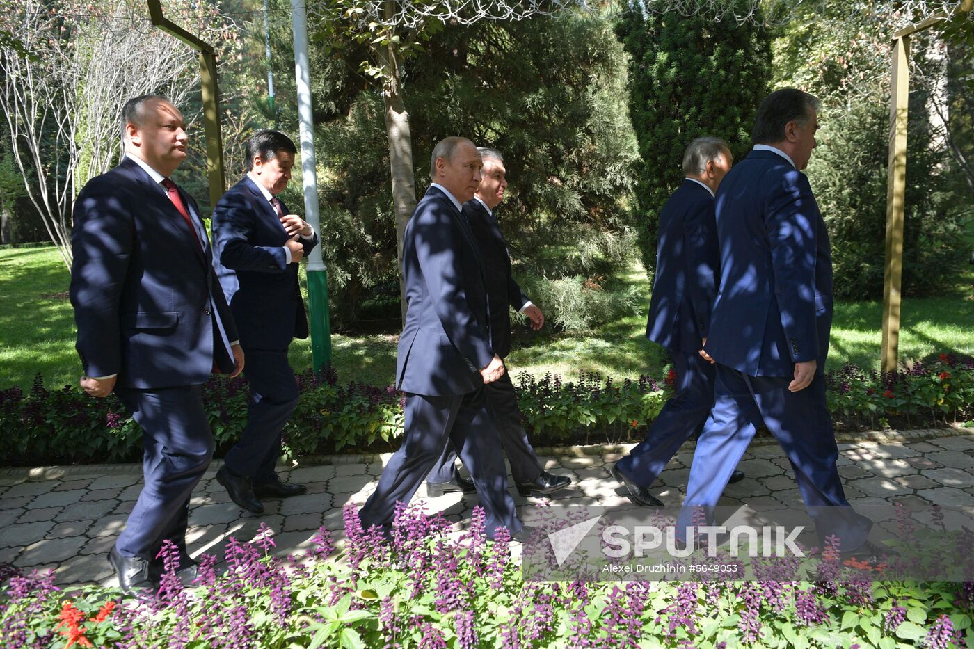 President Vladimir Putin attends CIS Heads of State Council meeting in Dushanbe