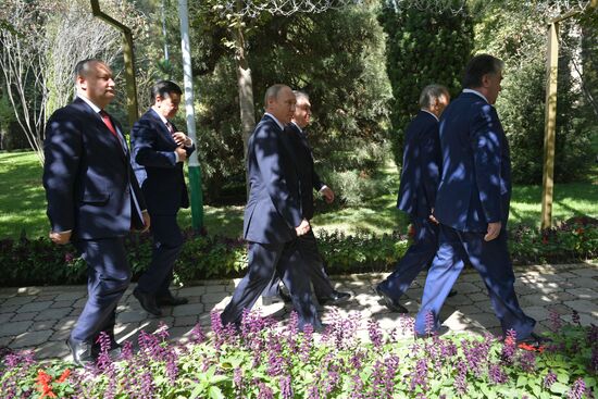 President Vladimir Putin attends CIS Heads of State Council meeting in Dushanbe