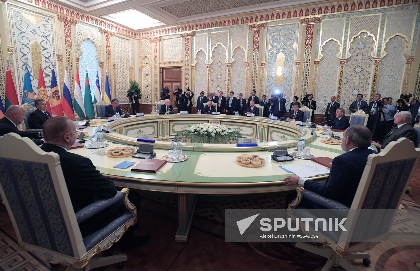 President Vladimir Putin attends CIS Heads of State Council meeting in Dushanbe