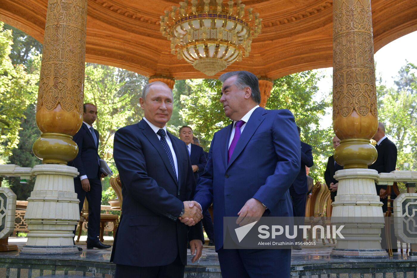 President Vladimir Putin attends CIS Heads of State Council meeting in Dushanbe