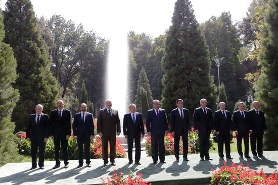President Vladimir Putin attends CIS Heads of State Council meeting in Dushanbe