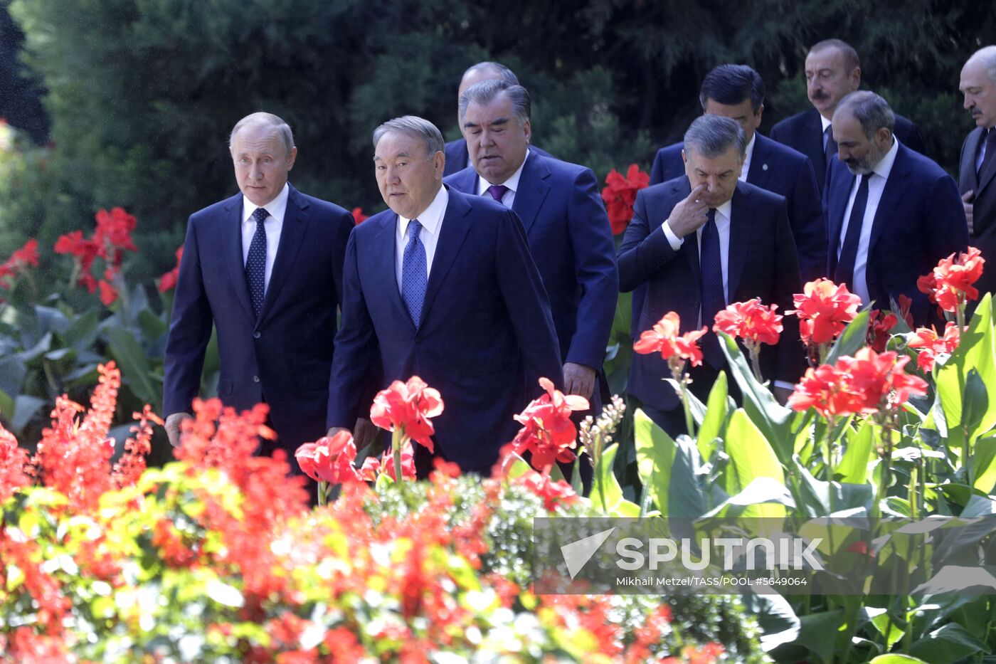 President Vladimir Putin attends CIS Heads of State Council meeting in Dushanbe