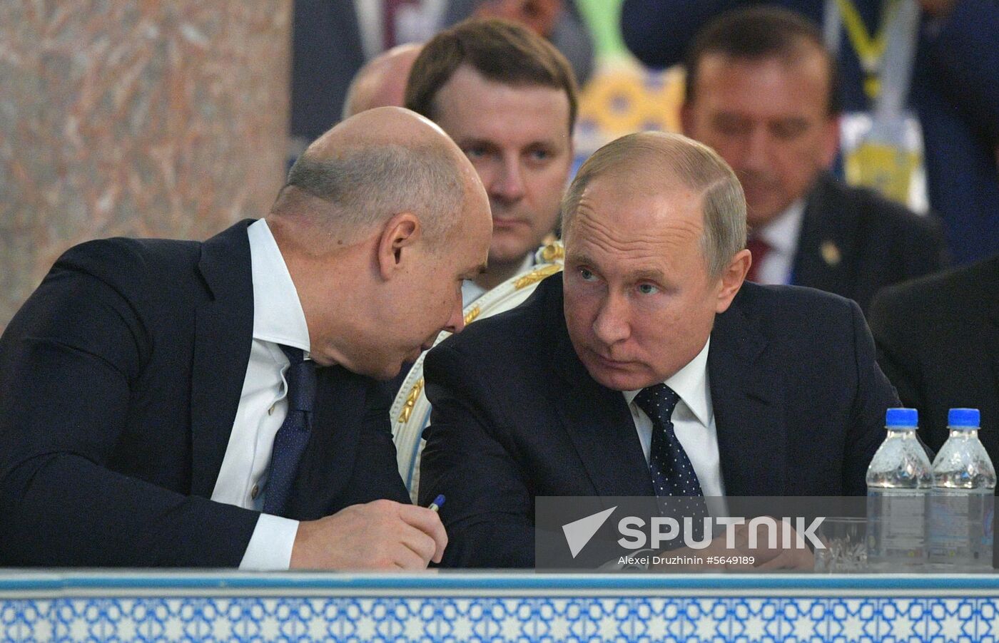 President Vladimir Putin attends CIS Heads of State Council meeting in Dushanbe
