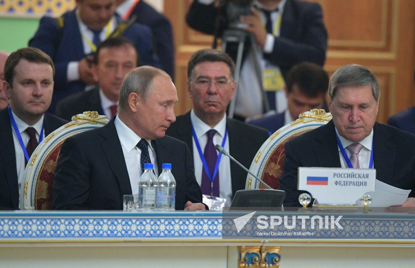 President Vladimir Putin attends CIS Heads of State Council meeting in Dushanbe