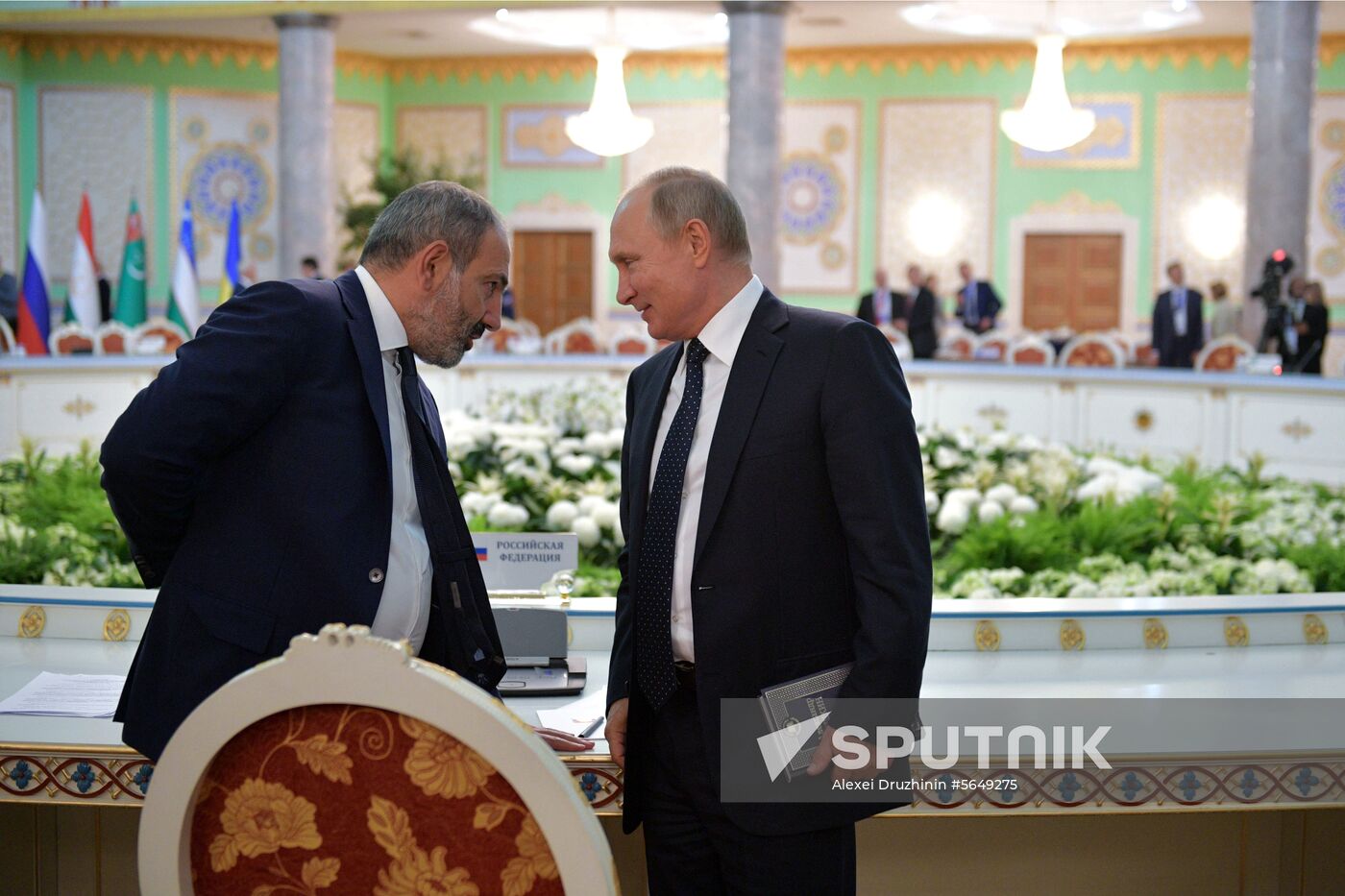 President Vladimir Putin attends CIS Heads of State Council meeting in Dushanbe