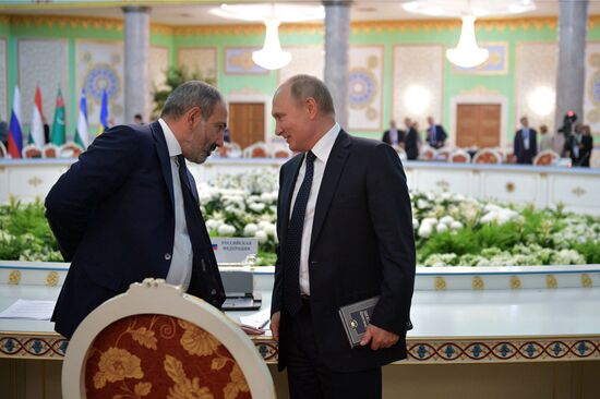 President Vladimir Putin attends CIS Heads of State Council meeting in Dushanbe