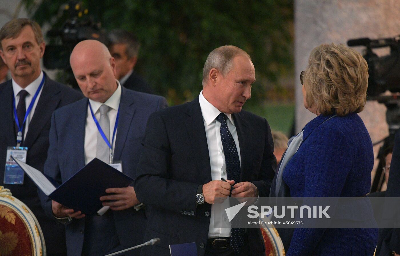 President Vladimir Putin attends CIS Heads of State Council meeting in Dushanbe