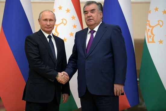 President Vladimir Putin attends CIS Heads of State Council meeting in Dushanbe