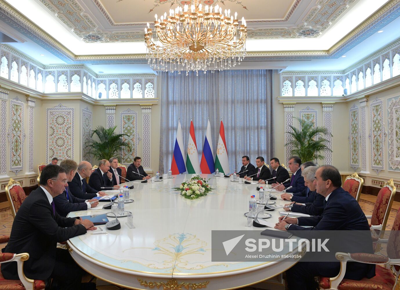 President Vladimir Putin attends CIS Heads of State Council meeting in Dushanbe