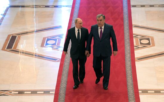 President Vladimir Putin attends CIS Heads of State Council meeting in Dushanbe