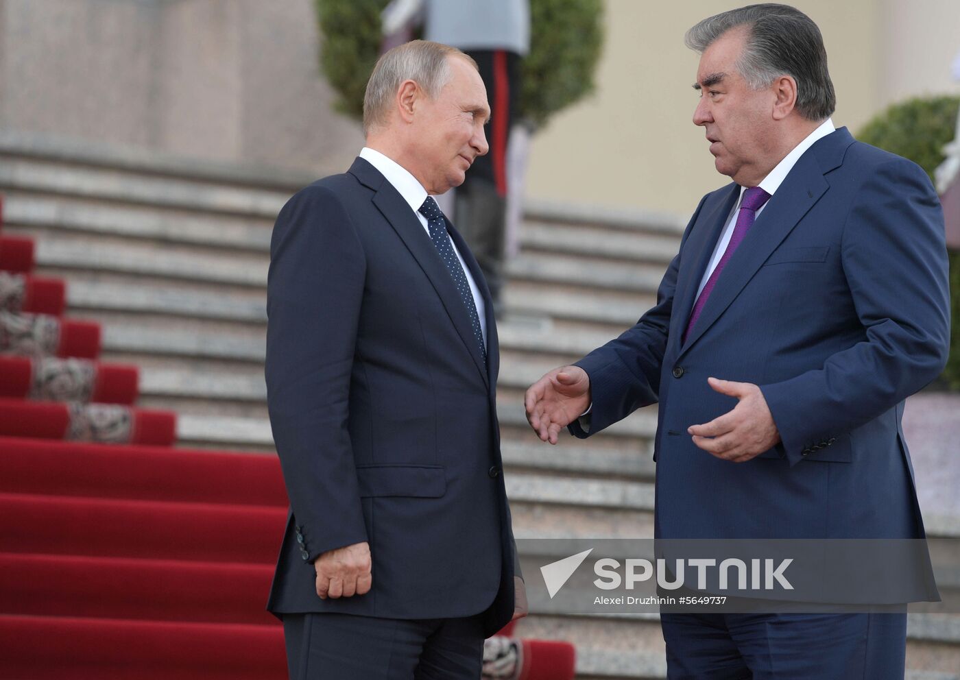 President Vladimir Putin attends CIS Heads of State Council meeting in Dushanbe