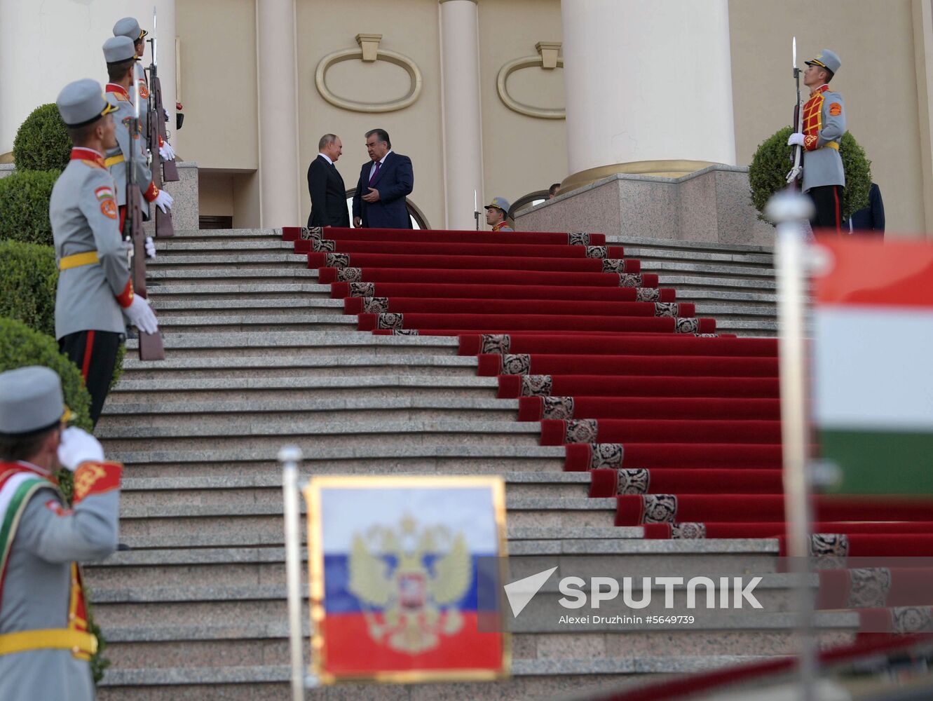 President Vladimir Putin attends CIS Heads of State Council meeting in Dushanbe