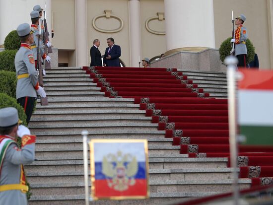 President Vladimir Putin attends CIS Heads of State Council meeting in Dushanbe