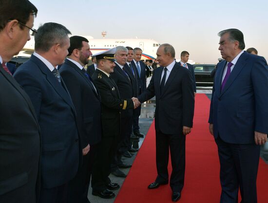 President Vladimir Putin attends CIS Heads of State Council meeting in Dushanbe