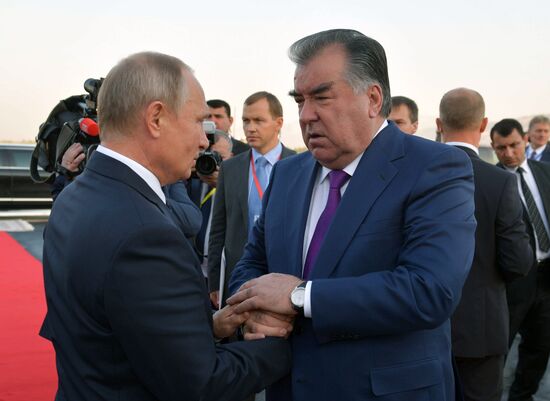 President Vladimir Putin attends CIS Heads of State Council meeting in Dushanbe