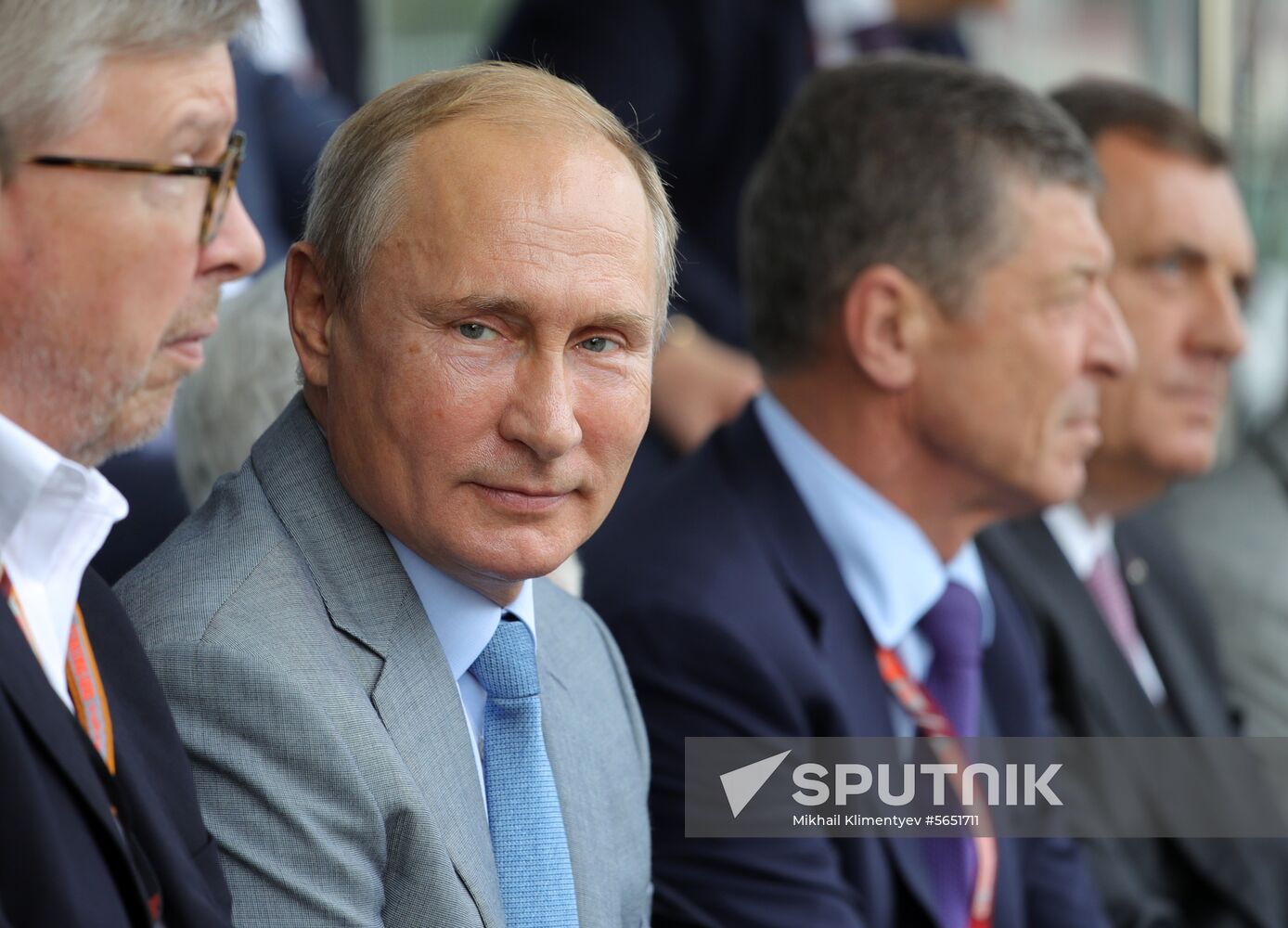 President Vladimir Putin attends Formula 1 Russian Grand Prix in Sochi