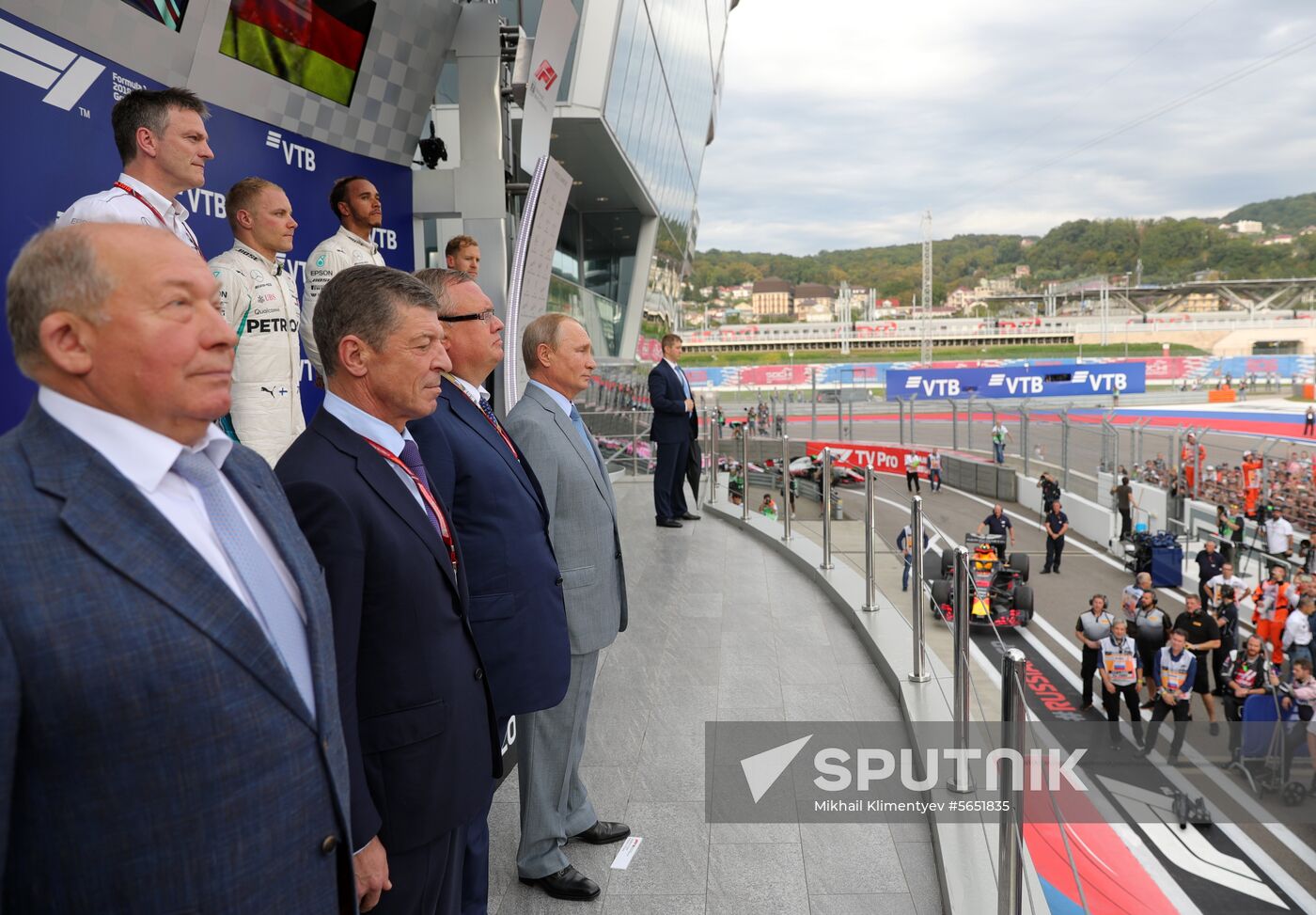 President Vladimir Putin attends Formula 1 Russian Grand Prix in Sochi