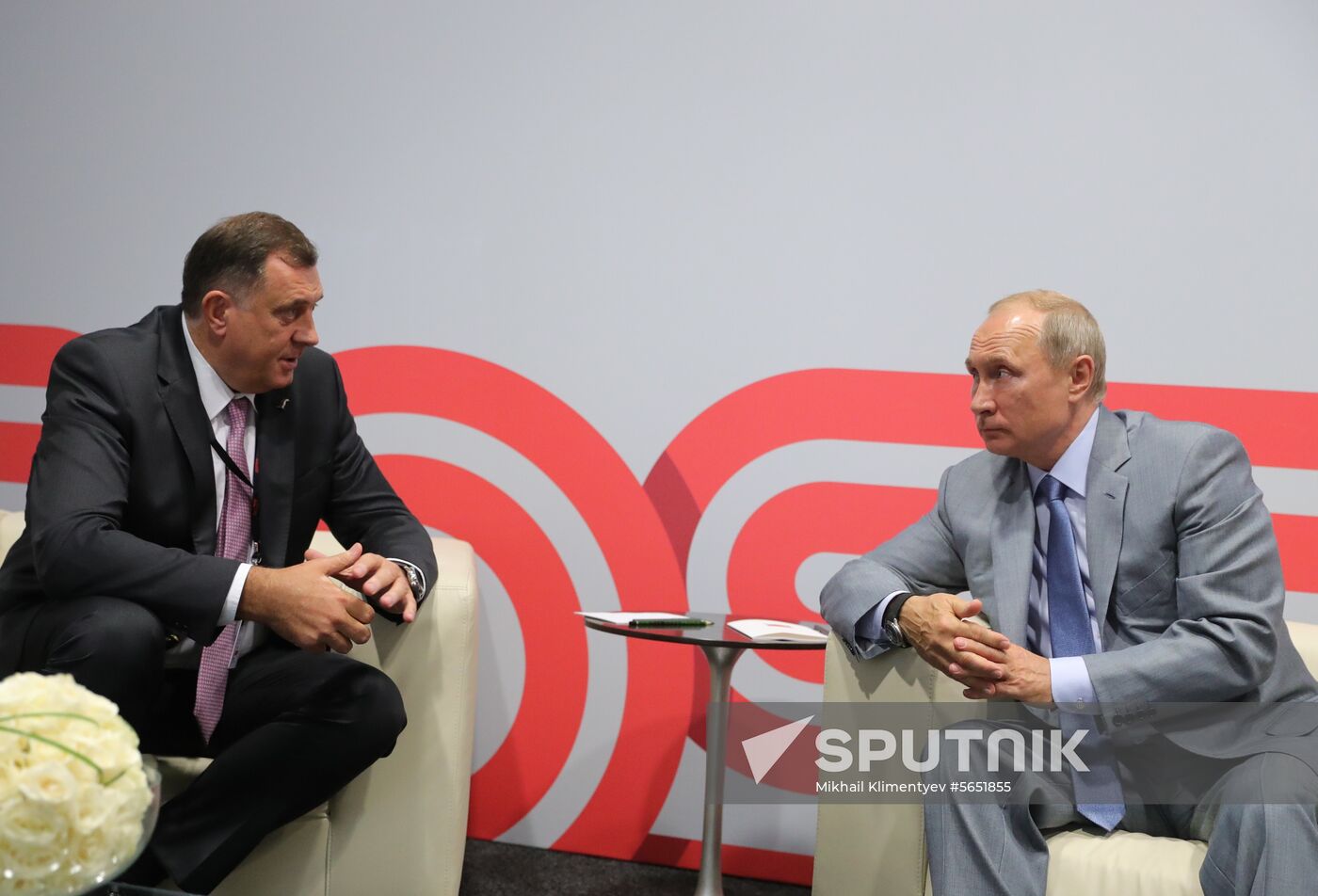 President Vladimir Putin meets with President of Republika Srpska Milorad Dodik
