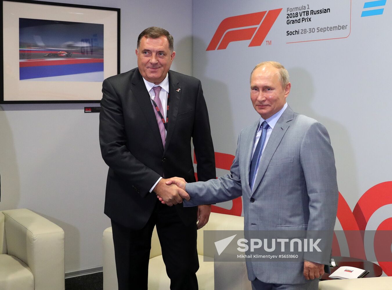 President Vladimir Putin meets with President of Republika Srpska Milorad Dodik