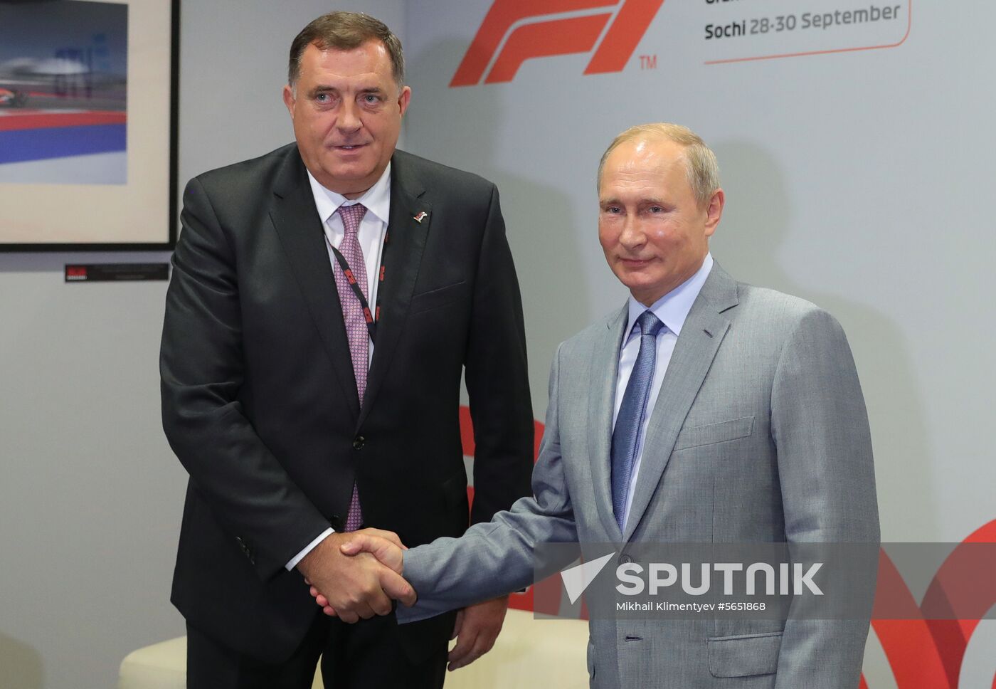 President Vladimir Putin meets with President of Republika Srpska Milorad Dodik