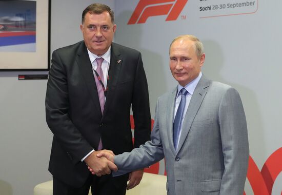 President Vladimir Putin meets with President of Republika Srpska Milorad Dodik