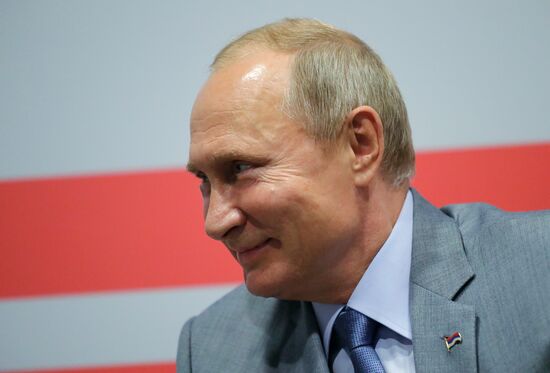 President Vladimir Putin meets with President of Republika Srpska Milorad Dodik