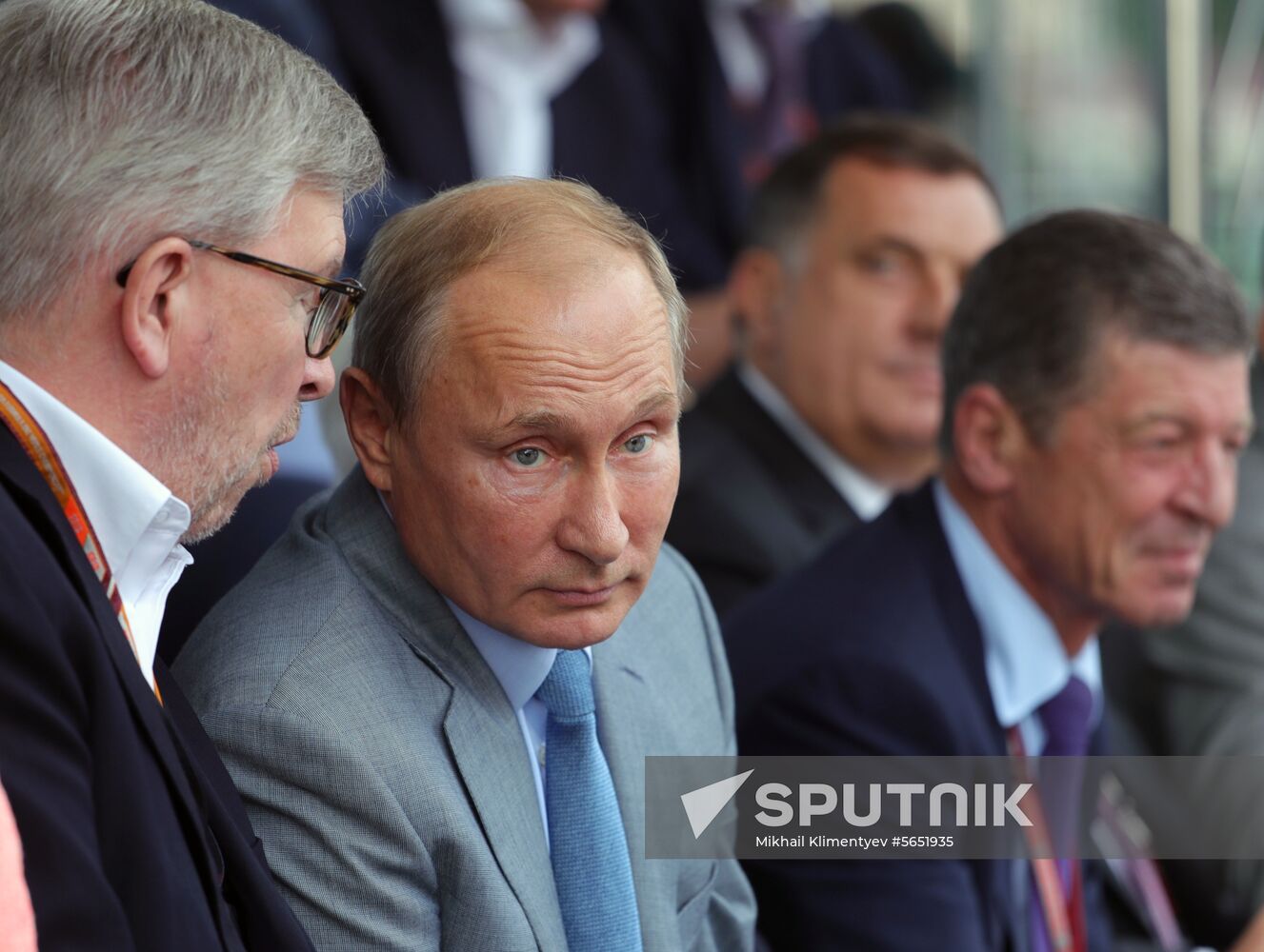 President Vladimir Putin attends Formula 1 Russian Grand Prix in Sochi