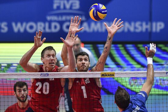 Italy Volleyball Worlds Serbia - USA