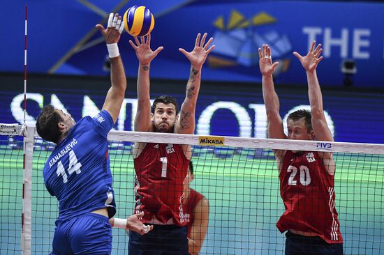 Italy Volleyball Worlds Serbia - USA