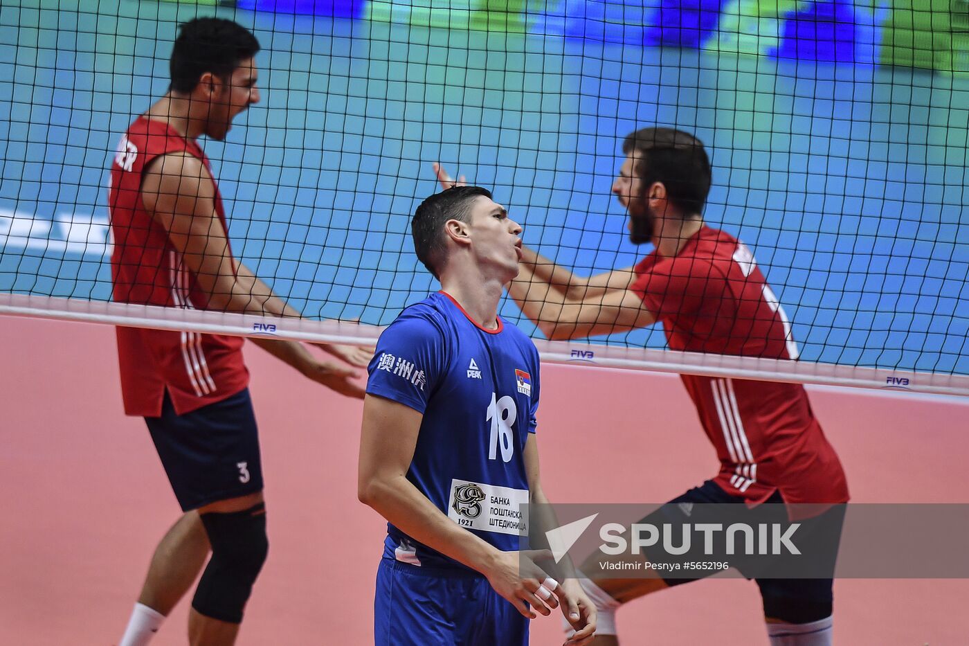 Italy Volleyball Worlds Serbia - USA