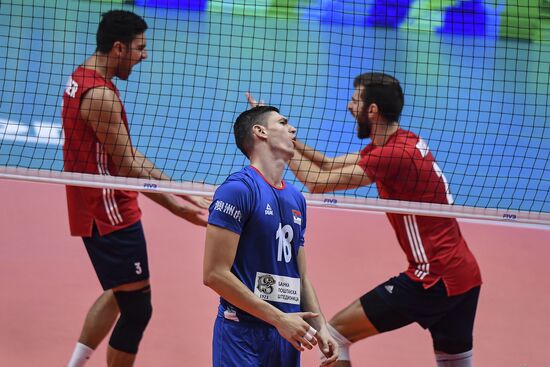 Italy Volleyball Worlds Serbia - USA
