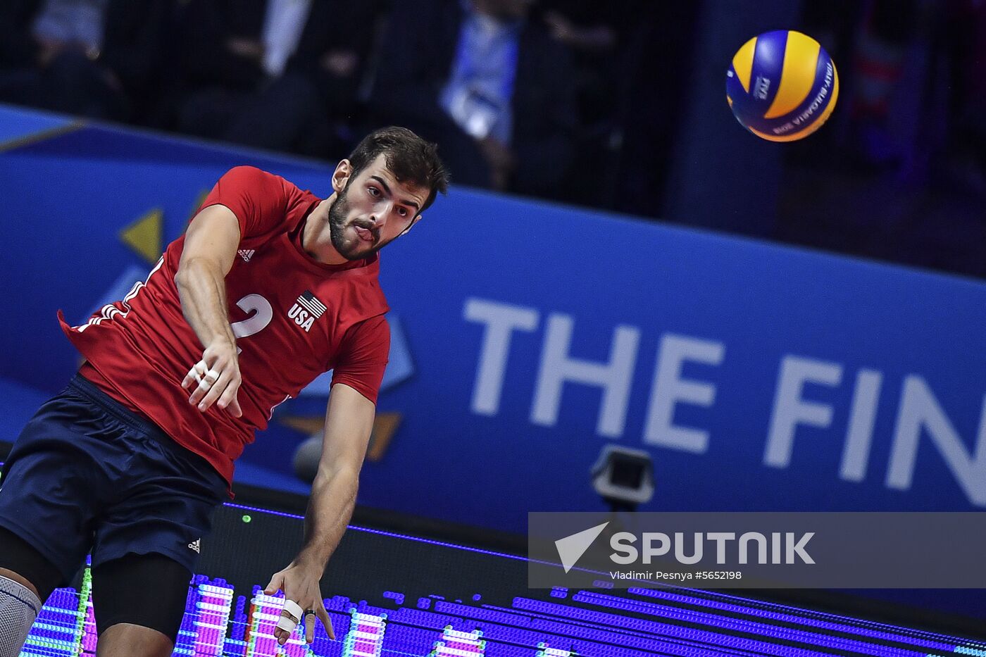 Italy Volleyball Worlds Serbia - USA