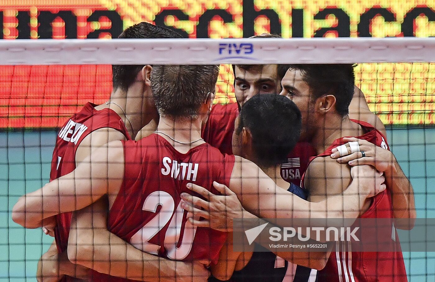 Italy Volleyball Worlds Serbia - USA